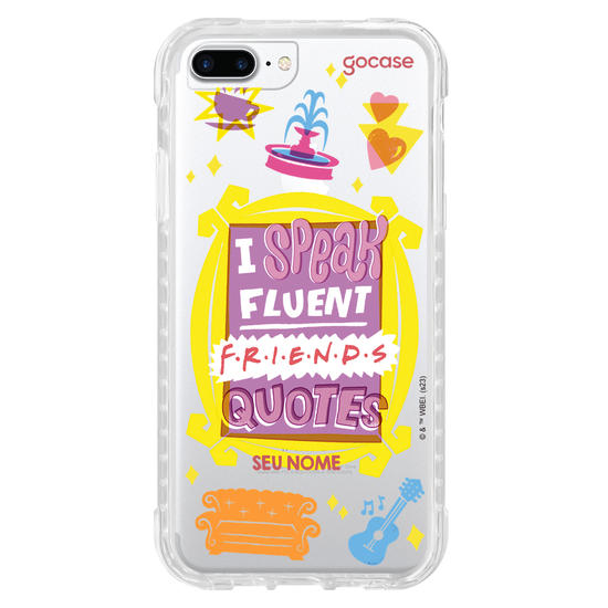 Capinha para celular Friends - Fluent Friends Quotes