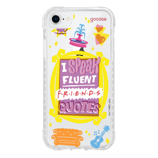 Capinha para celular Friends - Fluent Friends Quotes