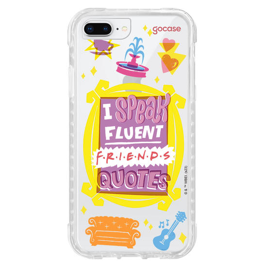 Capinha para celular Friends - Fluent Friends Quotes