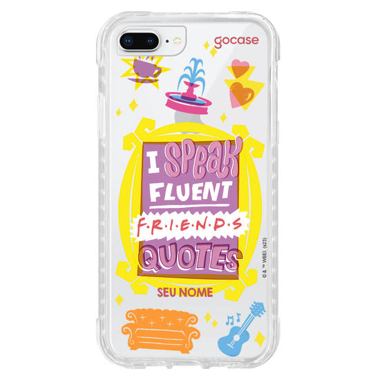 Capinha para celular Friends - Fluent Friends Quotes