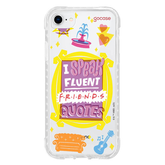 Capinha para celular Friends - Fluent Friends Quotes