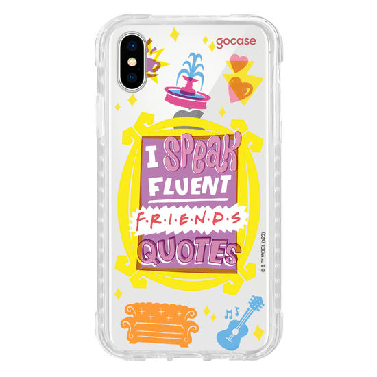 Capinha para celular Friends - Fluent Friends Quotes
