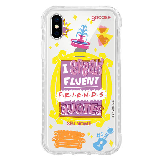 Capinha para celular Friends - Fluent Friends Quotes