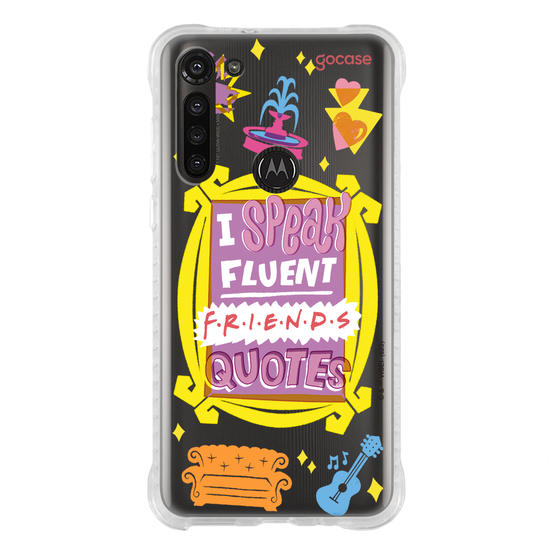 Capinha para celular Friends - Fluent Friends Quotes