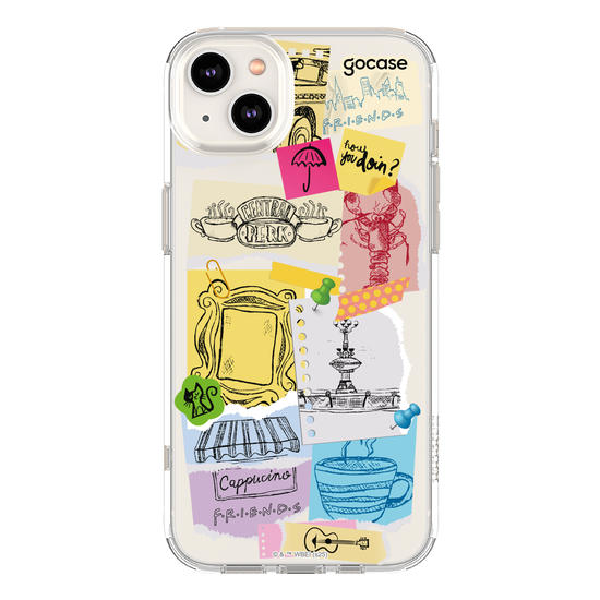 Capinha para celular  Friends - Paper Collage