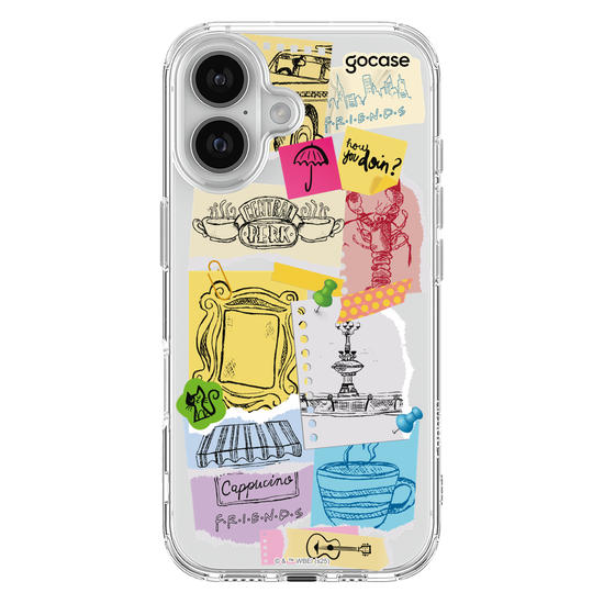 Capinha para celular  Friends - Paper Collage