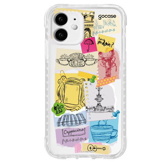 Capinha para celular  Friends - Paper Collage