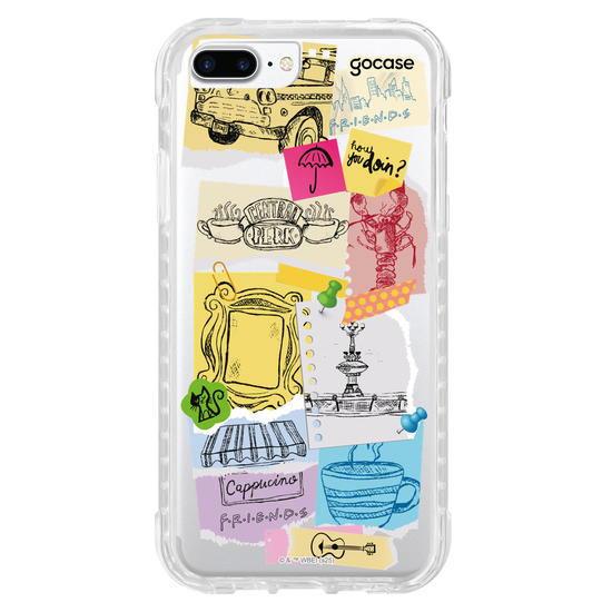 Capinha para celular  Friends - Paper Collage