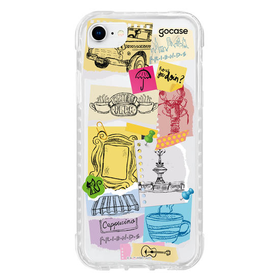 Capinha para celular  Friends - Paper Collage