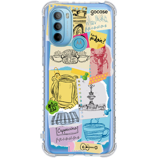 Capinha para celular  Friends - Paper Collage