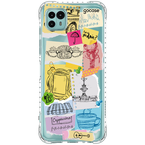 Capinha para celular  Friends - Paper Collage