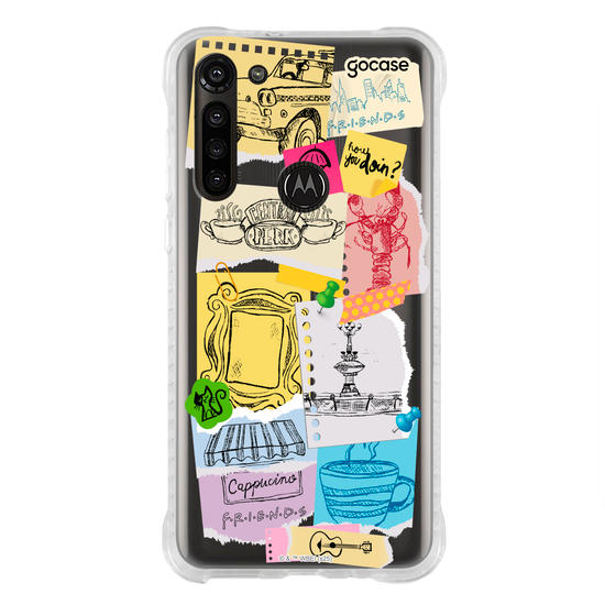 Capinha para celular  Friends - Paper Collage