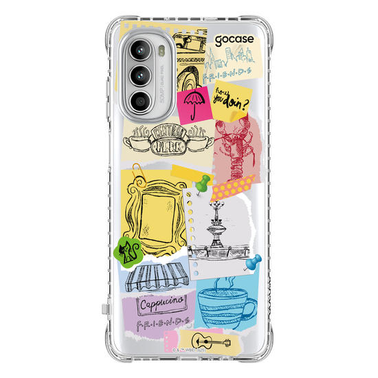 Capinha para celular  Friends - Paper Collage