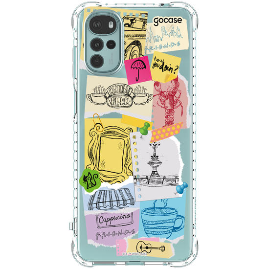 Capinha para celular  Friends - Paper Collage