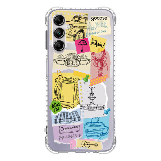 Capinha para celular  Friends - Paper Collage