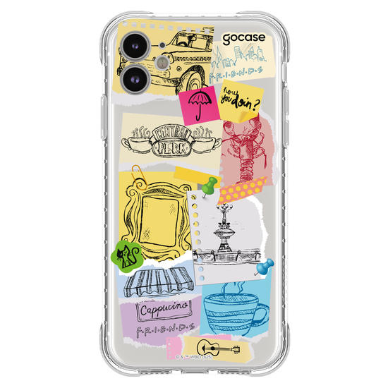 Capinha para celular  Friends - Paper Collage