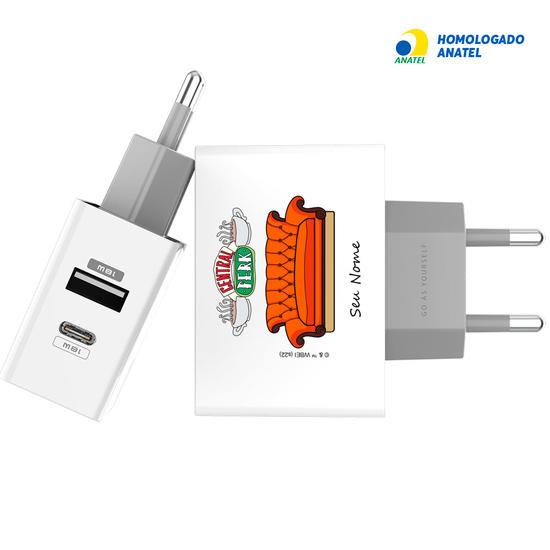 Carregador Turbo Power 18W Gocase - Iphone / Android - Friends - Meeting