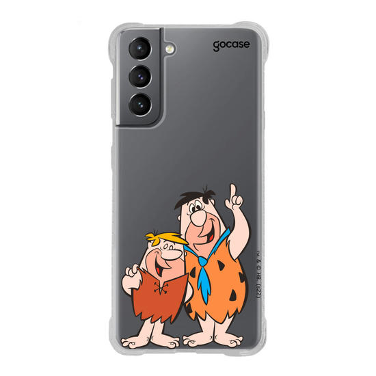 Capinha para celular Os Flintstones - Fred Flintstone e Barney Rubble