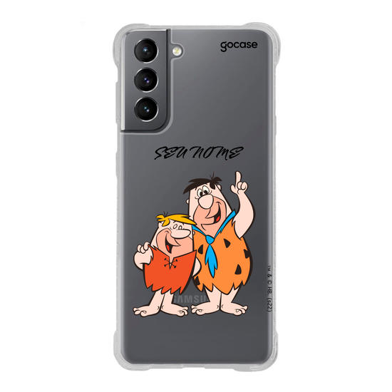 Capinha para celular Os Flintstones - Fred Flintstone e Barney Rubble