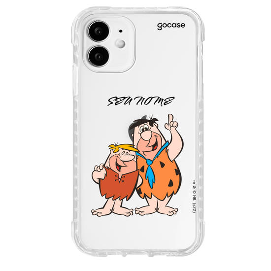 Capinha para celular Os Flintstones - Fred Flintstone e Barney Rubble