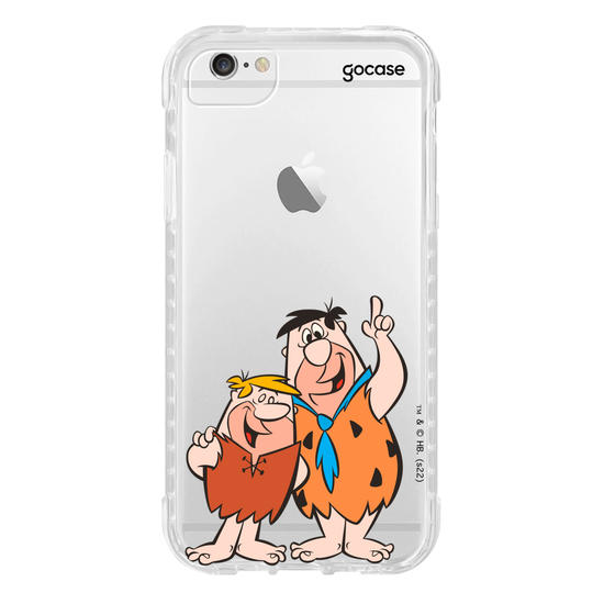 Capinha para celular Os Flintstones - Fred Flintstone e Barney Rubble