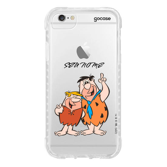 Capinha para celular Os Flintstones - Fred Flintstone e Barney Rubble