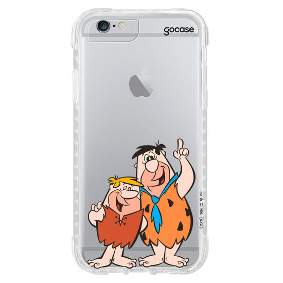 Capinha para celular Os Flintstones - Fred Flintstone e Barney Rubble