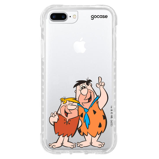 Capinha para celular Os Flintstones - Fred Flintstone e Barney Rubble