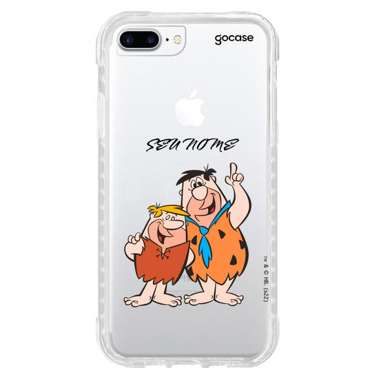 Capinha para celular Os Flintstones - Fred Flintstone e Barney Rubble