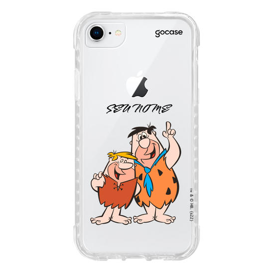 Capinha para celular Os Flintstones - Fred Flintstone e Barney Rubble