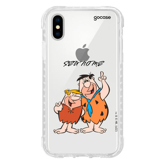 Capinha para celular Os Flintstones - Fred Flintstone e Barney Rubble