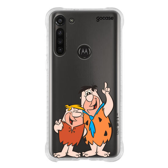 Capinha para celular Os Flintstones - Fred Flintstone e Barney Rubble