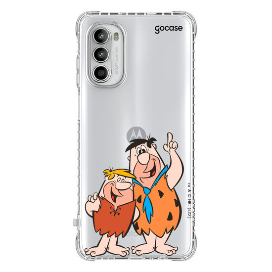 Capinha para celular Os Flintstones - Fred Flintstone e Barney Rubble