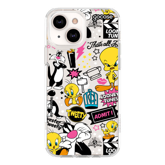 Capinha para celular Looney Tunes - Frajola e Piu Piu