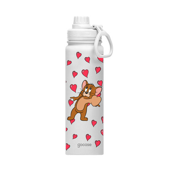 Garrafa Térmica Fresh + Ebook - Tom & Jerry - Jerry Apaixonado