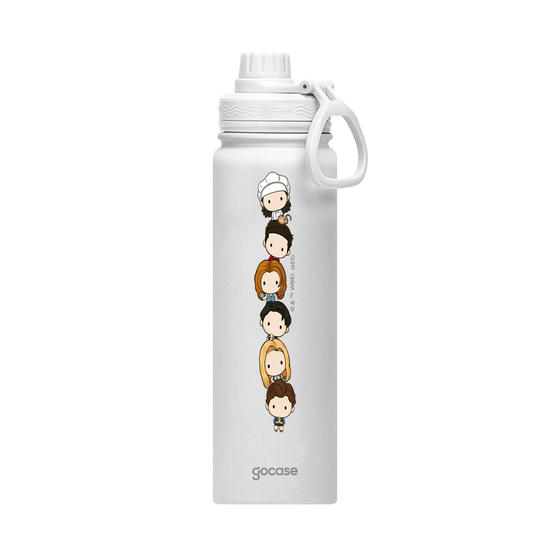 Garrafa Térmica Fresh + Ebook - Friends - Personagens Cute