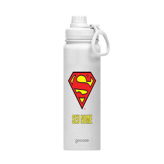 Garrafa Térmica Fresh + Ebook - Superman - Logo