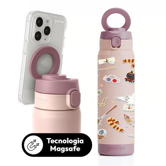 Garrafa Térmica Magsafe + Ebook -  Harry Potter - Símbolos Mágicos