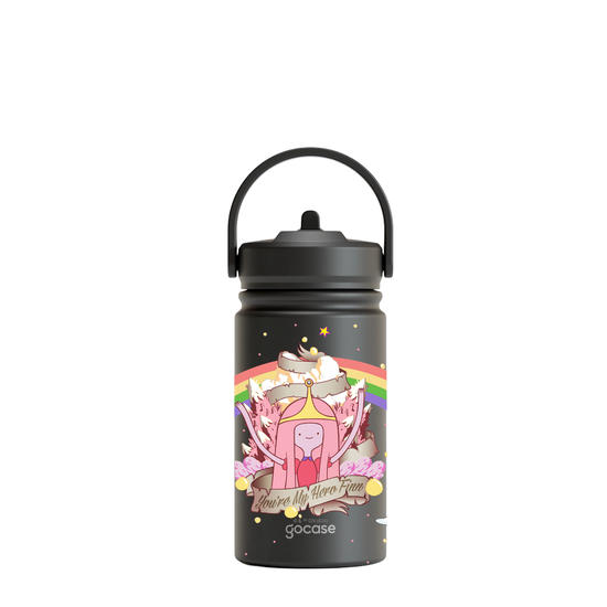 Garrafa Térmica Mini + Ebook -  Adventure Time - You're my hero Finn