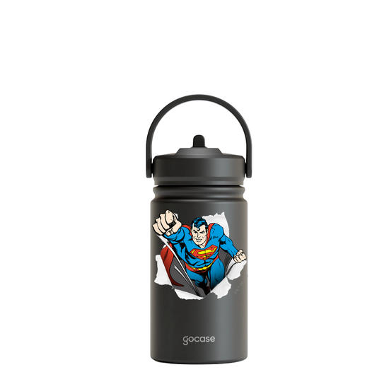 Garrafa Térmica Mini + Ebook - Superman - Herói em Ação