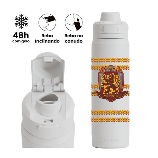 Garrafa Térmica Flip Pro -  Harry Potter - Cachecol da Grifinória