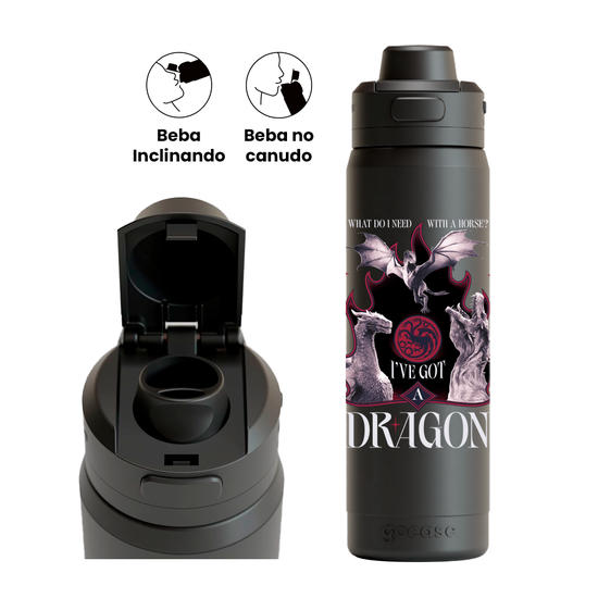 Garrafa Térmica Flip Pro - House Of The Dragon - Dragon Rider