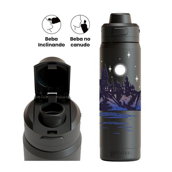 Garrafa Térmica Flip Pro - Harry Potter - Hogwarts Nights