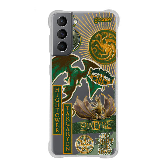 Capinha para celular  House Of The Dragon - Colagem Verdes