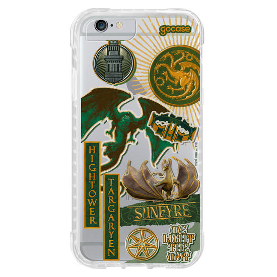 Capinha para celular  House Of The Dragon - Colagem Verdes