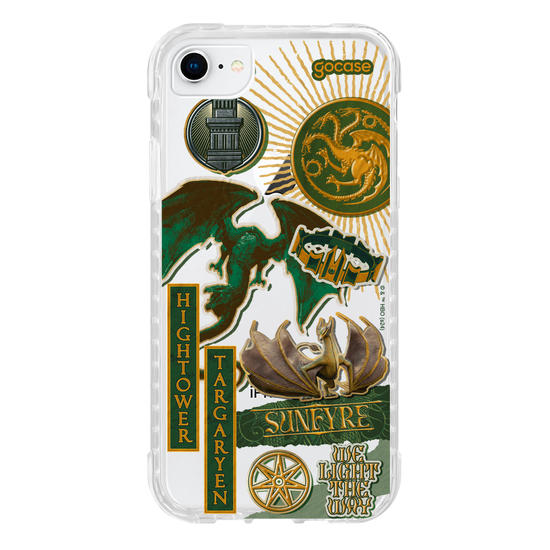 Capinha para celular  House Of The Dragon - Colagem Verdes