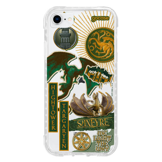Capinha para celular  House Of The Dragon - Colagem Verdes