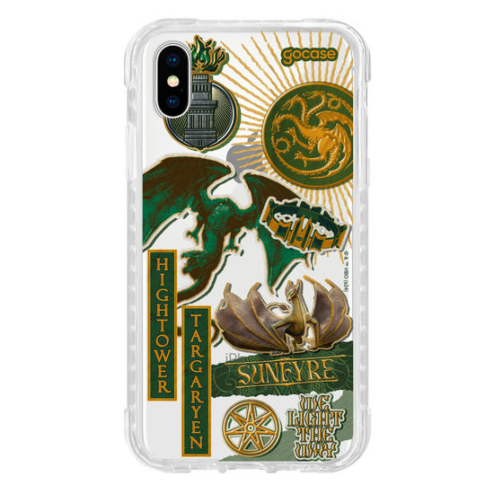 Capinha para celular  House Of The Dragon - Colagem Verdes
