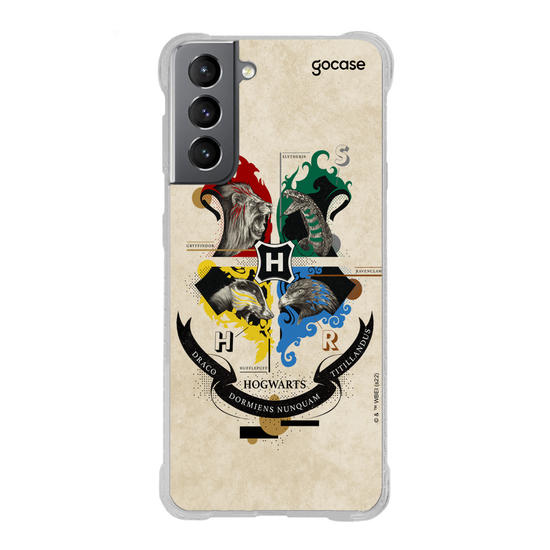 Capinha para celular Harry Potter - Vintage Hogwarts Houses