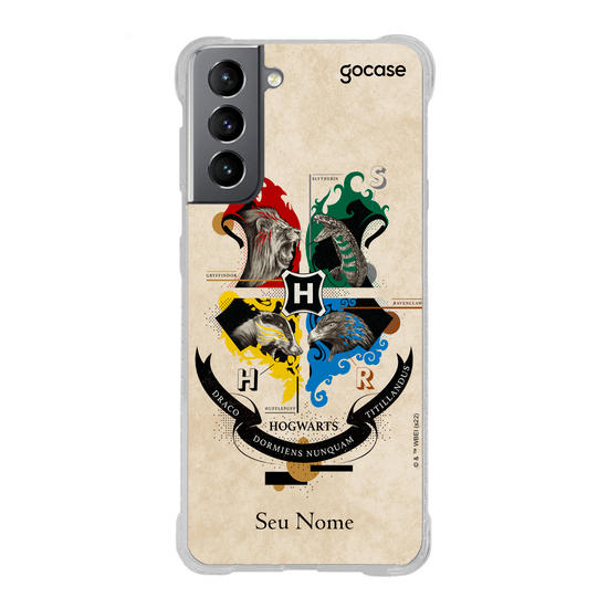 Capinha para celular Harry Potter - Vintage Hogwarts Houses